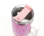 Glam Rhinestone Tumbler – Stainless Steel Bling Cup with Straw & Lid