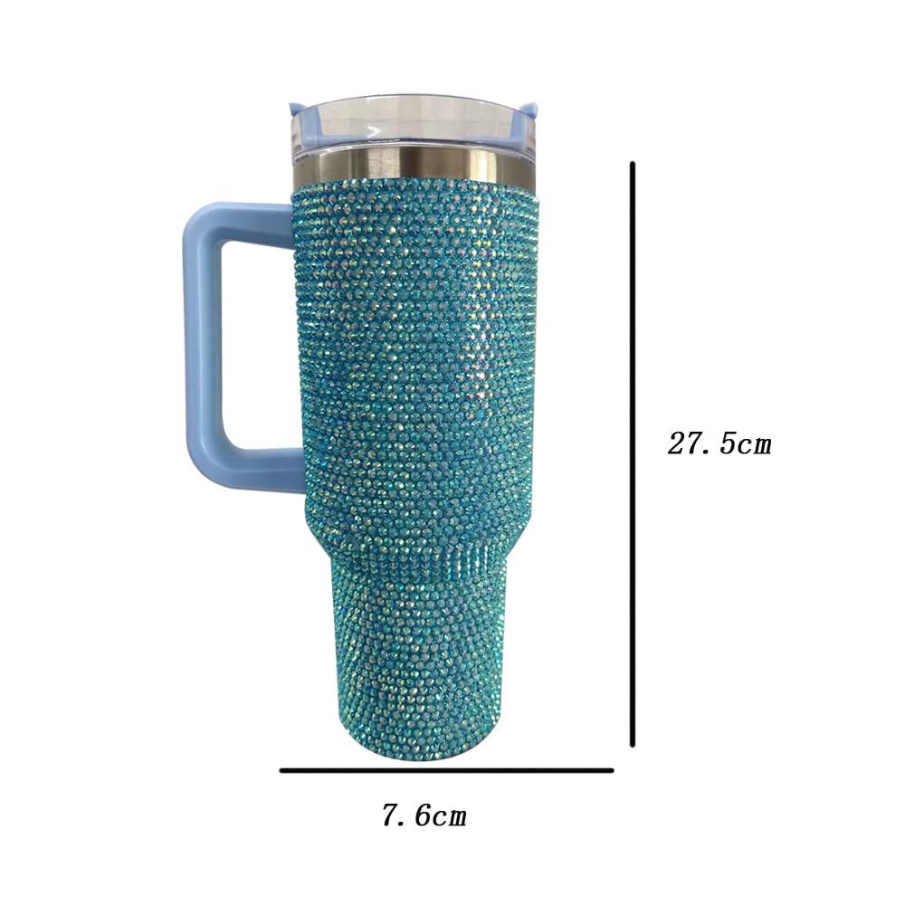 Glam Rhinestone Tumbler – Stainless Steel Bling Cup with Straw & Lid