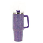 Glam Rhinestone Tumbler – Stainless Steel Bling Cup with Straw & Lid