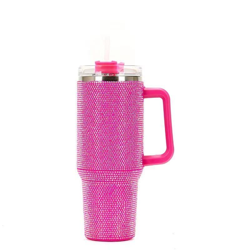 Glam Rhinestone Tumbler – Stainless Steel Bling Cup with Straw & Lid
