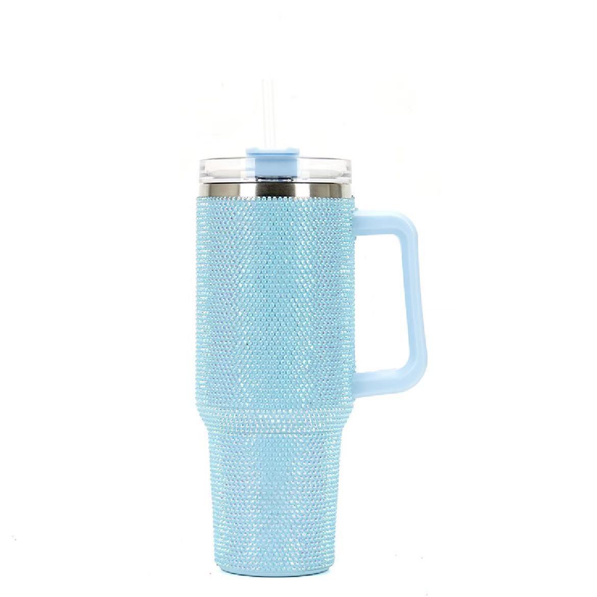 Glam Rhinestone Tumbler – Stainless Steel Bling Cup with Straw & Lid