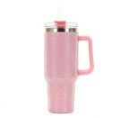 Glam Rhinestone Tumbler – Stainless Steel Bling Cup with Straw & Lid
