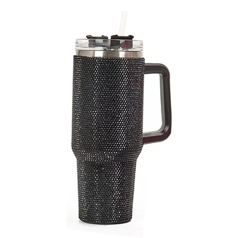 Glam Rhinestone Tumbler – Stainless Steel Bling Cup with Straw & Lid