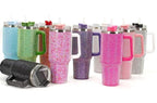 Glam Rhinestone Tumbler – Stainless Steel Bling Cup with Straw & Lid