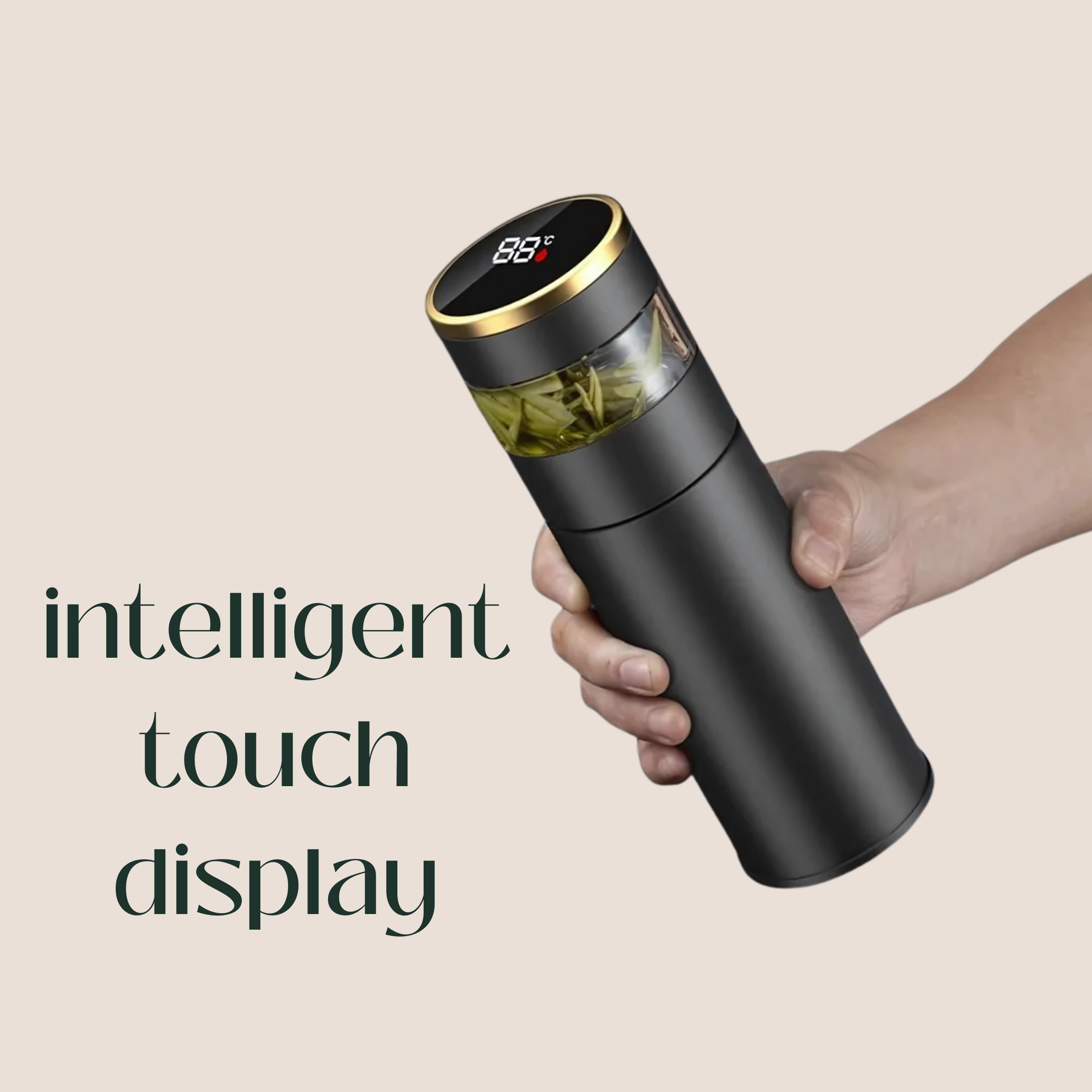 TempBrew™ – Smart Tea Infuser Bottle with Temperature Display