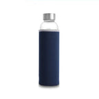 ClearSip™ – 550ml Glass Sports Water Bottle with Protective Sleeve