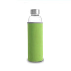 ClearSip™ – 550ml Glass Sports Water Bottle with Protective Sleeve
