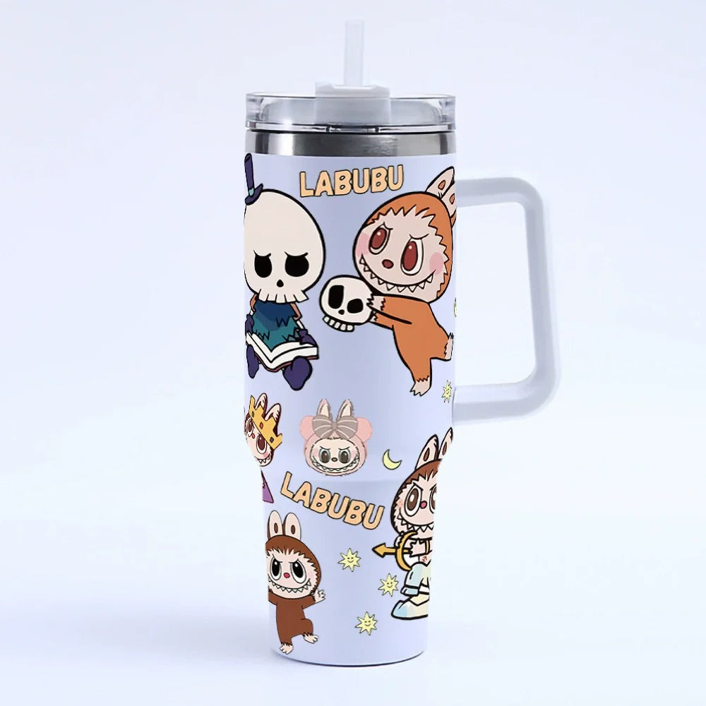 The Monster Insulated Tumbler – 40oz with Handle & Straw Lid