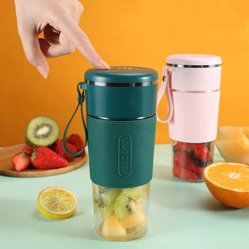 GlassBlend™ – Portable USB Rechargeable Mini Smoothie Blender with Glass Cup