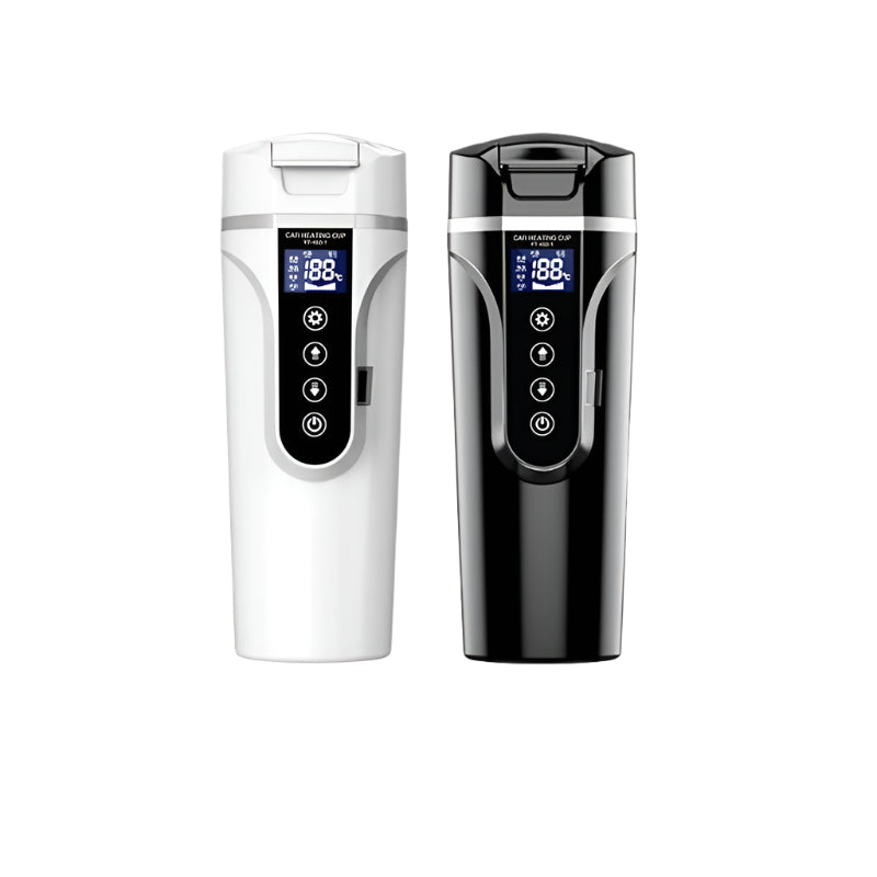 ThermoSmart™ – LCD Car Heating Mug with Temperature Control (12V/24V)