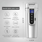 ThermoSmart™ – LCD Car Heating Mug with Temperature Control (12V/24V)