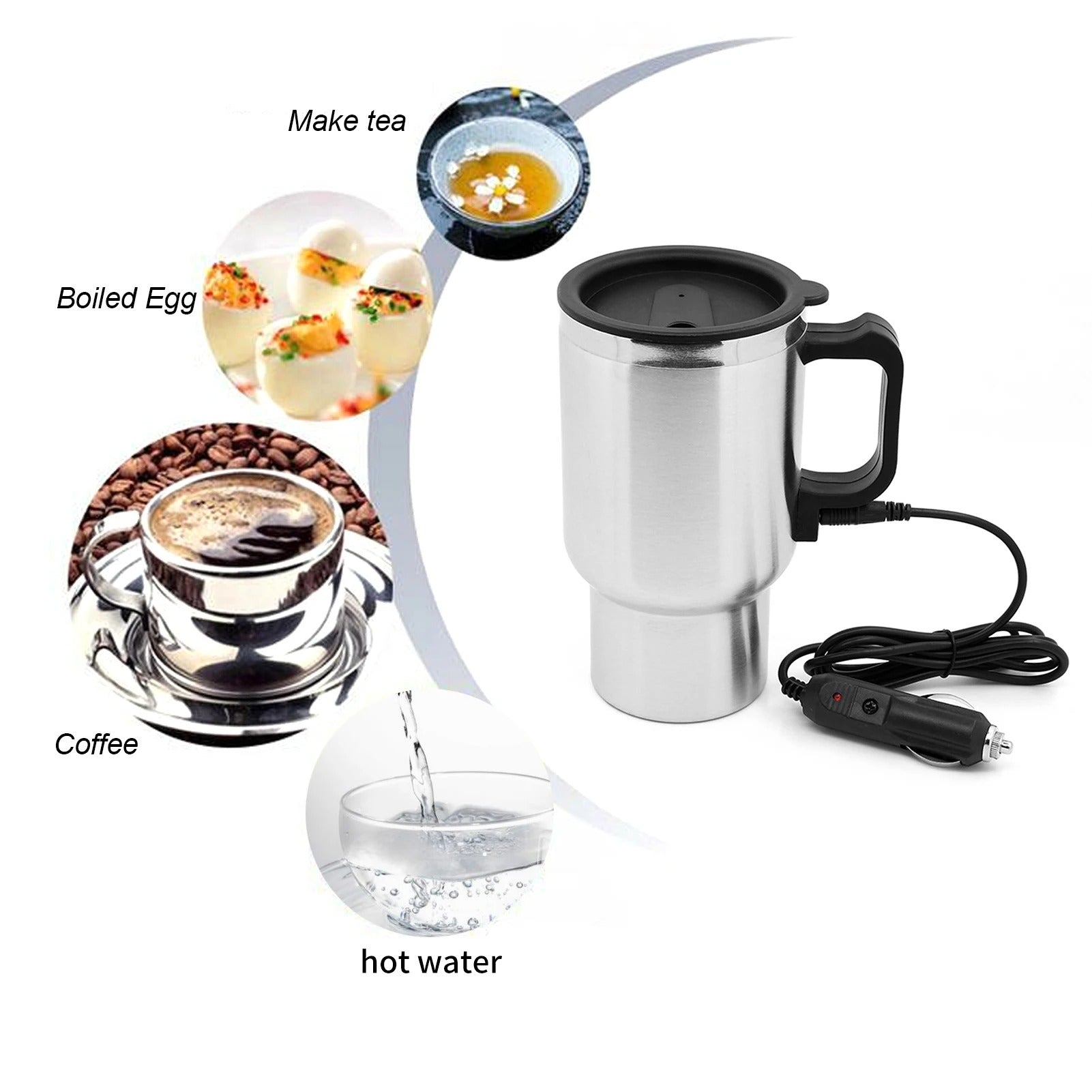 RoadHeat™ – 12V Electric Heating Car Mug (450ml)