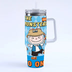 The Monster Insulated Tumbler – 40oz with Handle & Straw Lid