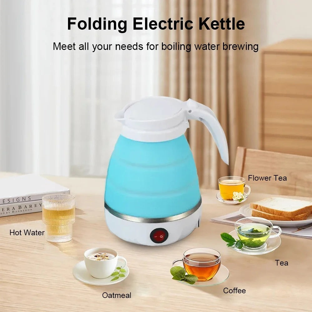 TravelFold™ – 600ml Folding Electric Kettle for Travel & Camping