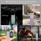 Stainless Steel Insulated Tumbler with Built-In Straw – Leakproof Travel Bottle