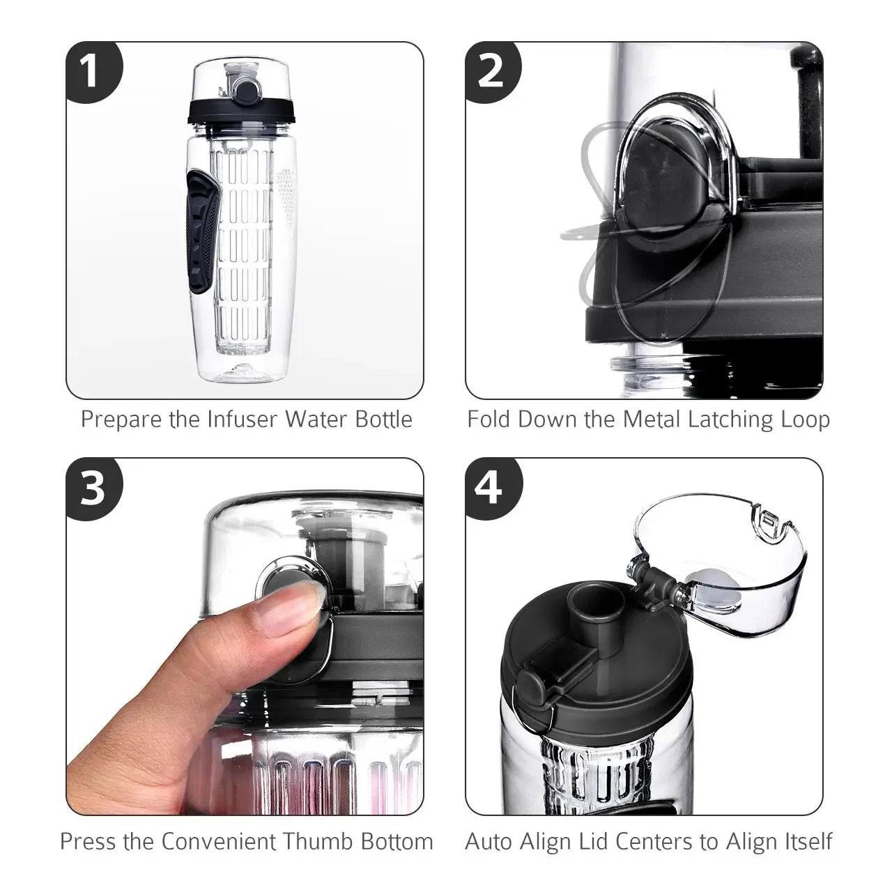 ZestHydro™ – Fruit Infuser Water Bottle