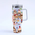 The Monster Insulated Tumbler – 40oz with Handle & Straw Lid