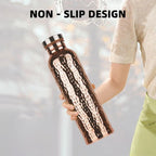 Hammered Copper Water Bottle – 800ml Leakproof Travel Flask