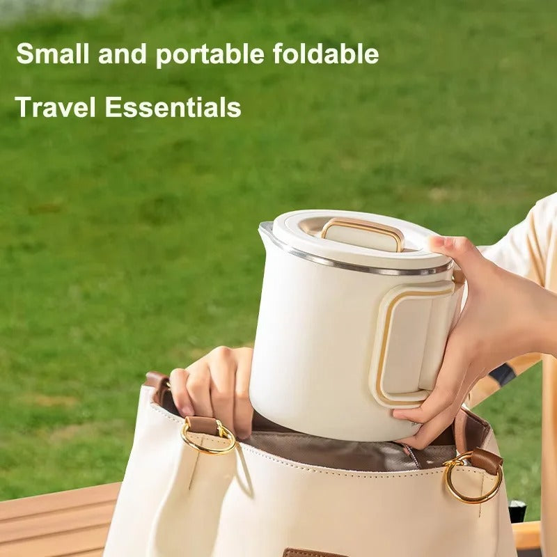 FlexiBoil™ – 800ml Foldable 3-in-1 Electric Travel Kettle
