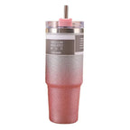 Stainless Steel Insulated Tumbler with Built-In Straw – Leakproof Travel Bottle