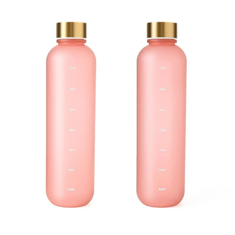 FlowTrack™ – 32oz Motivational Water Bottle with Time Marker