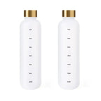 FlowTrack™ – 32oz Motivational Water Bottle with Time Marker