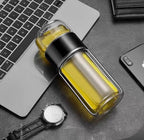 SteepEase™ – Double-Wall Glass Tea Infuser Bottle with Filter