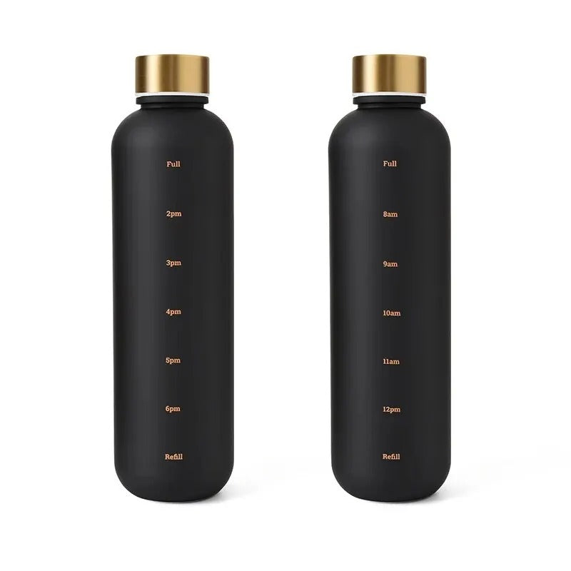 FlowTrack™ – 32oz Motivational Water Bottle with Time Marker
